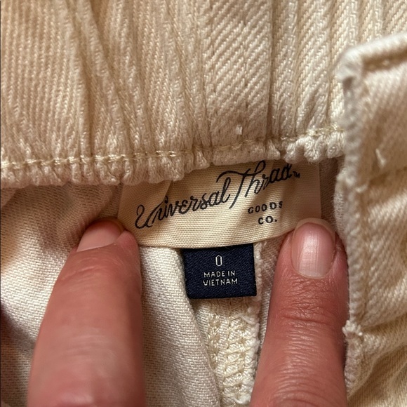 Universal Thread Cream Textured Pants - Picture 2 of 5